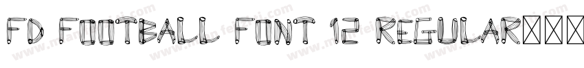 FD Football Font 12 Regular字体转换